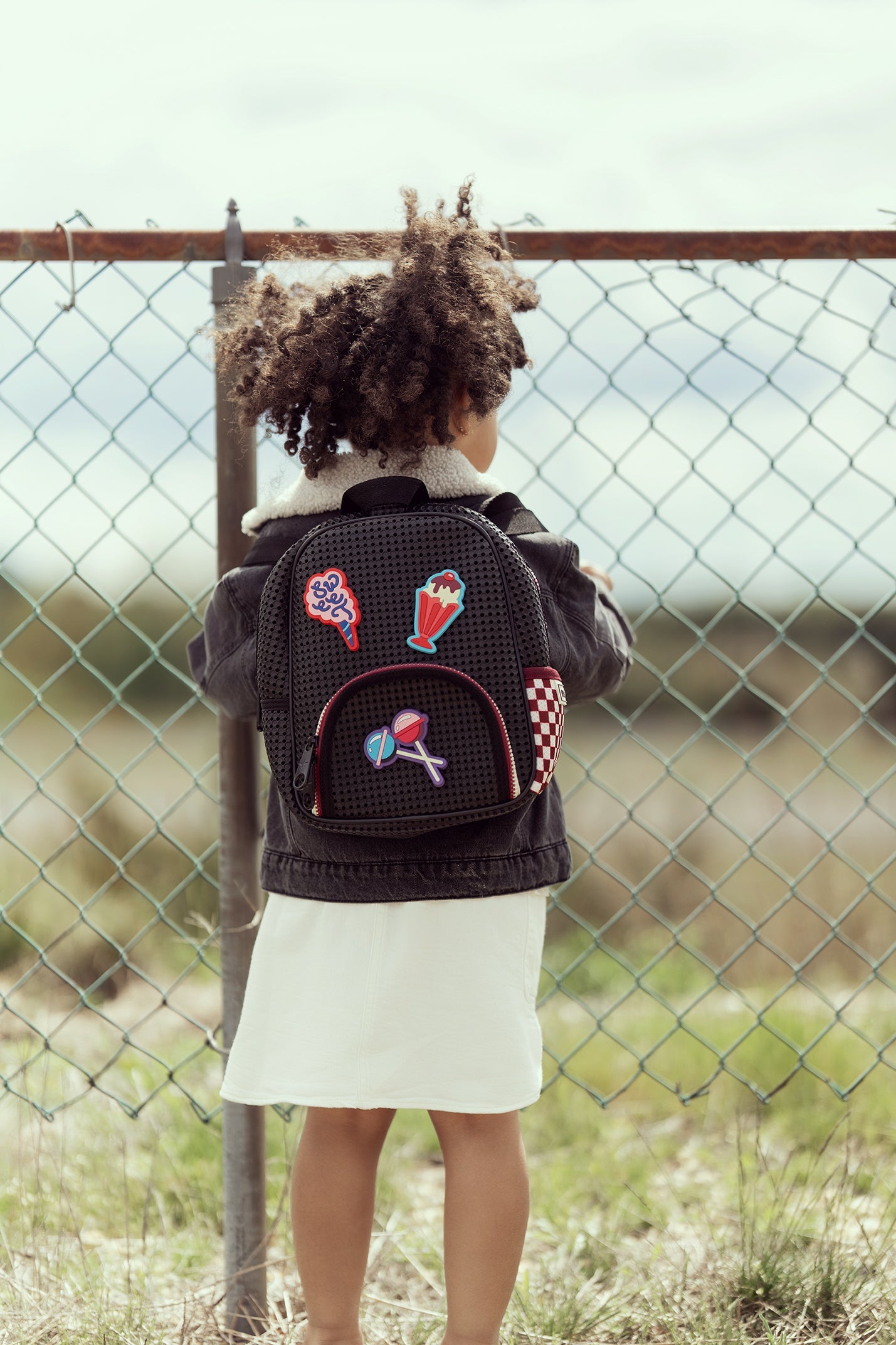 Little Starter Mini Backpack Checkered Brick