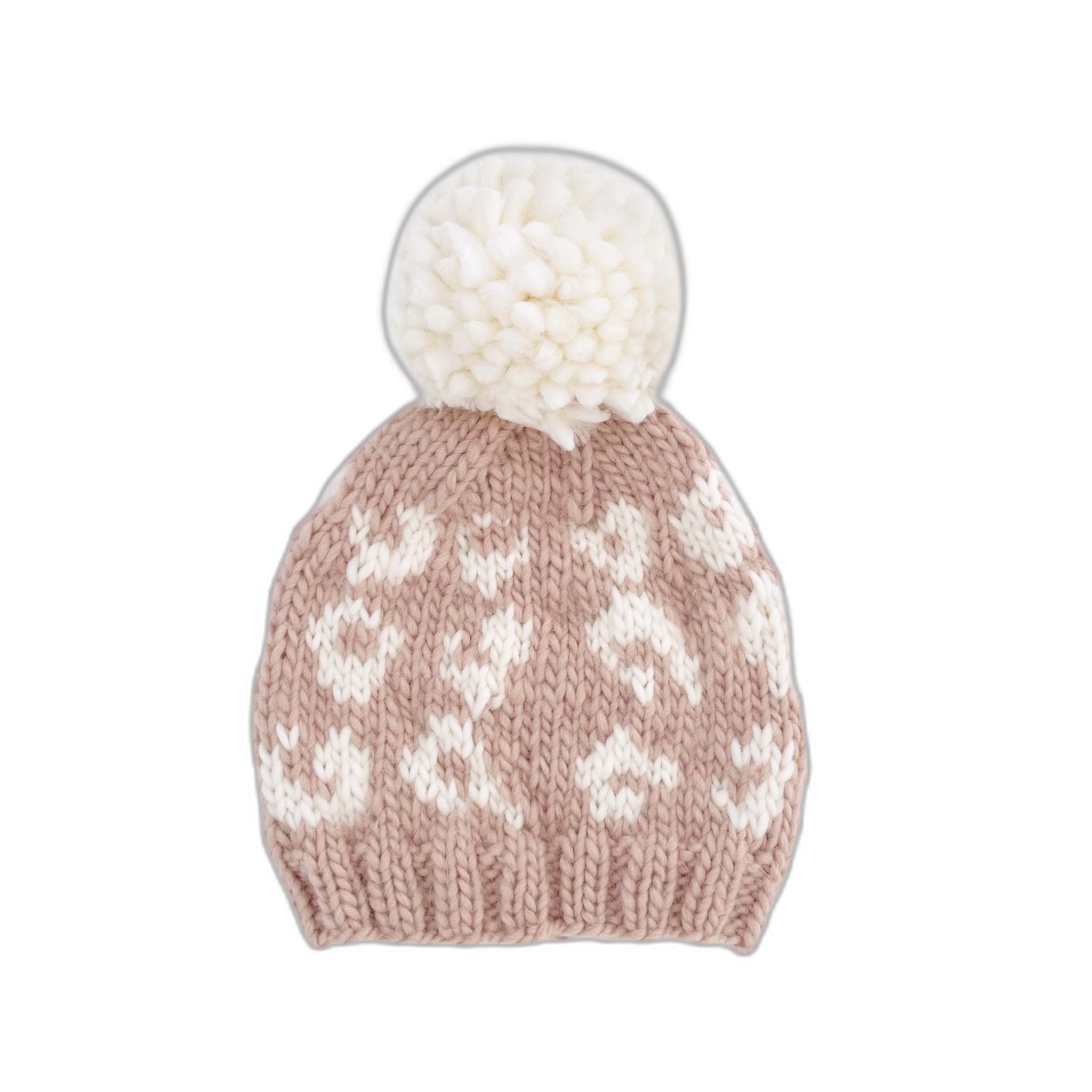 Cheetah Hat, Blush/cream