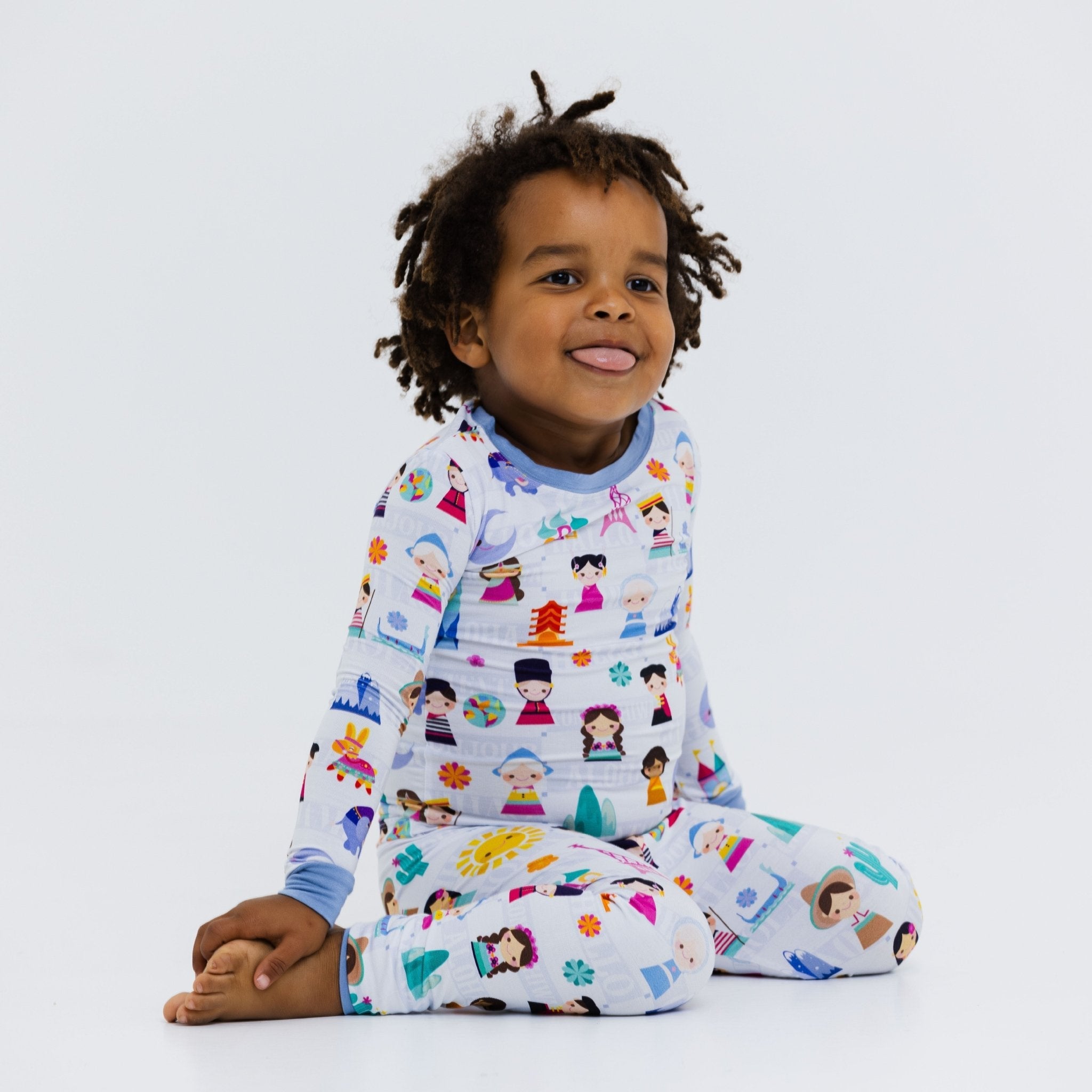 Children Of The World Long Sleeve Pajamas