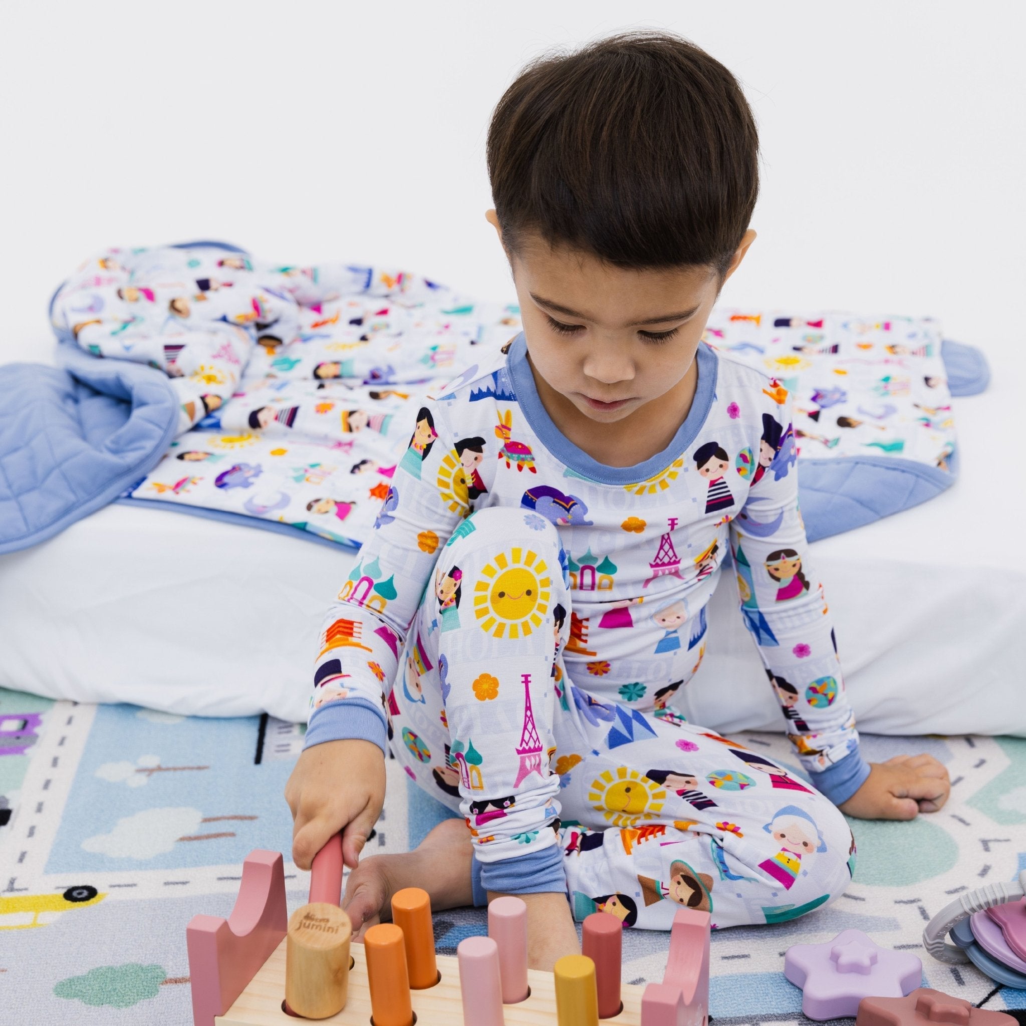 Children Of The World Long Sleeve Pajamas