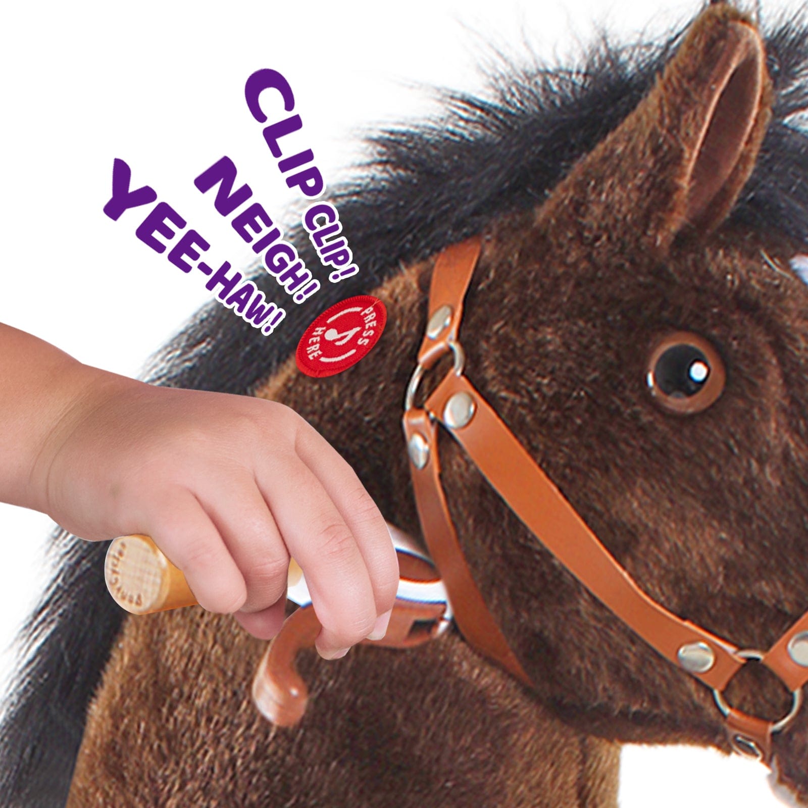 Model U Ride On Horse Toy Age 3-5 Chocolate
