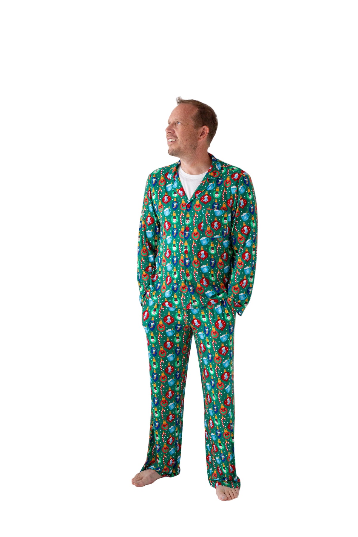 My First Christmas Bamboo Pajamas- Men 2 Piece