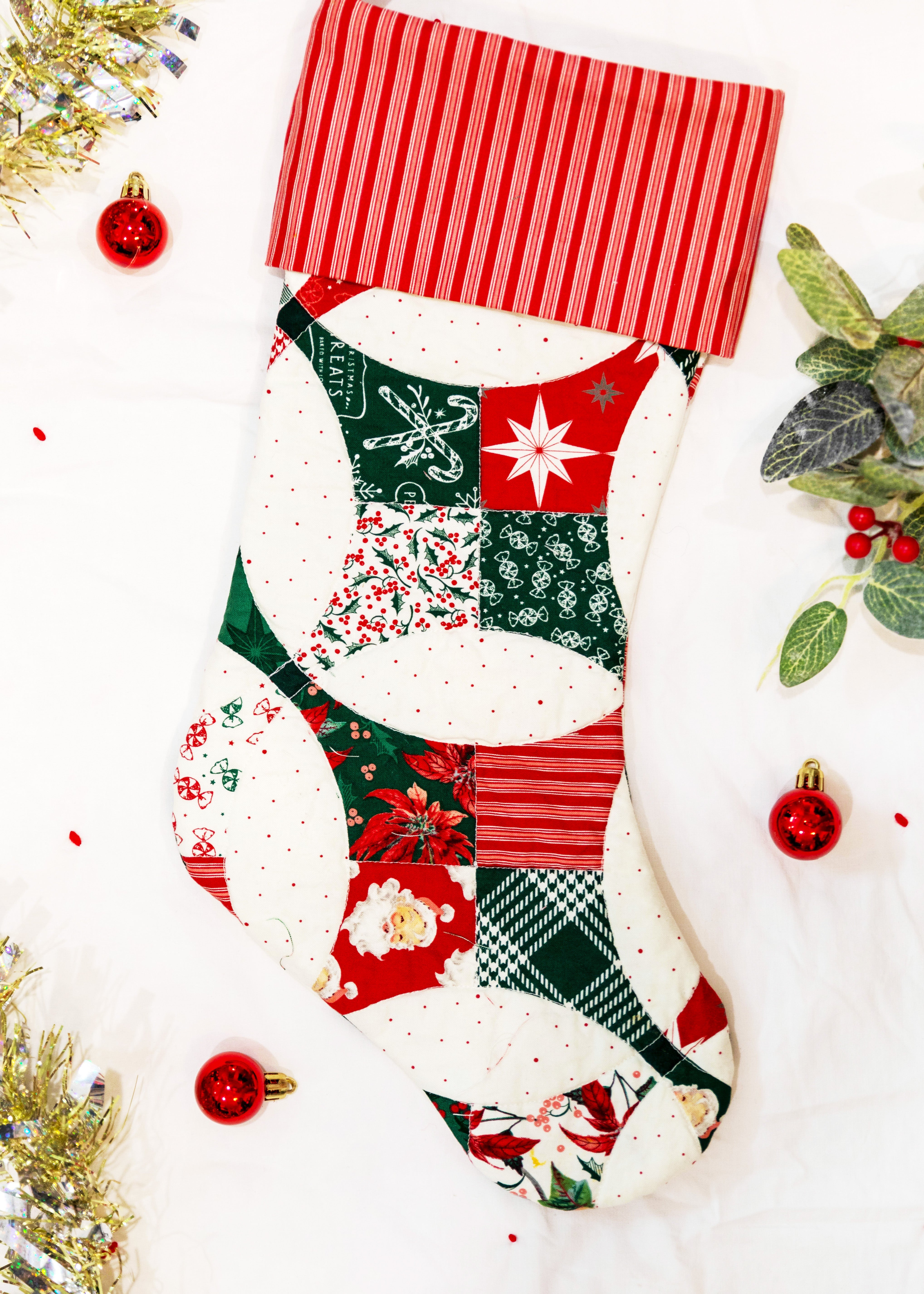 Quilted Stocking Pattern