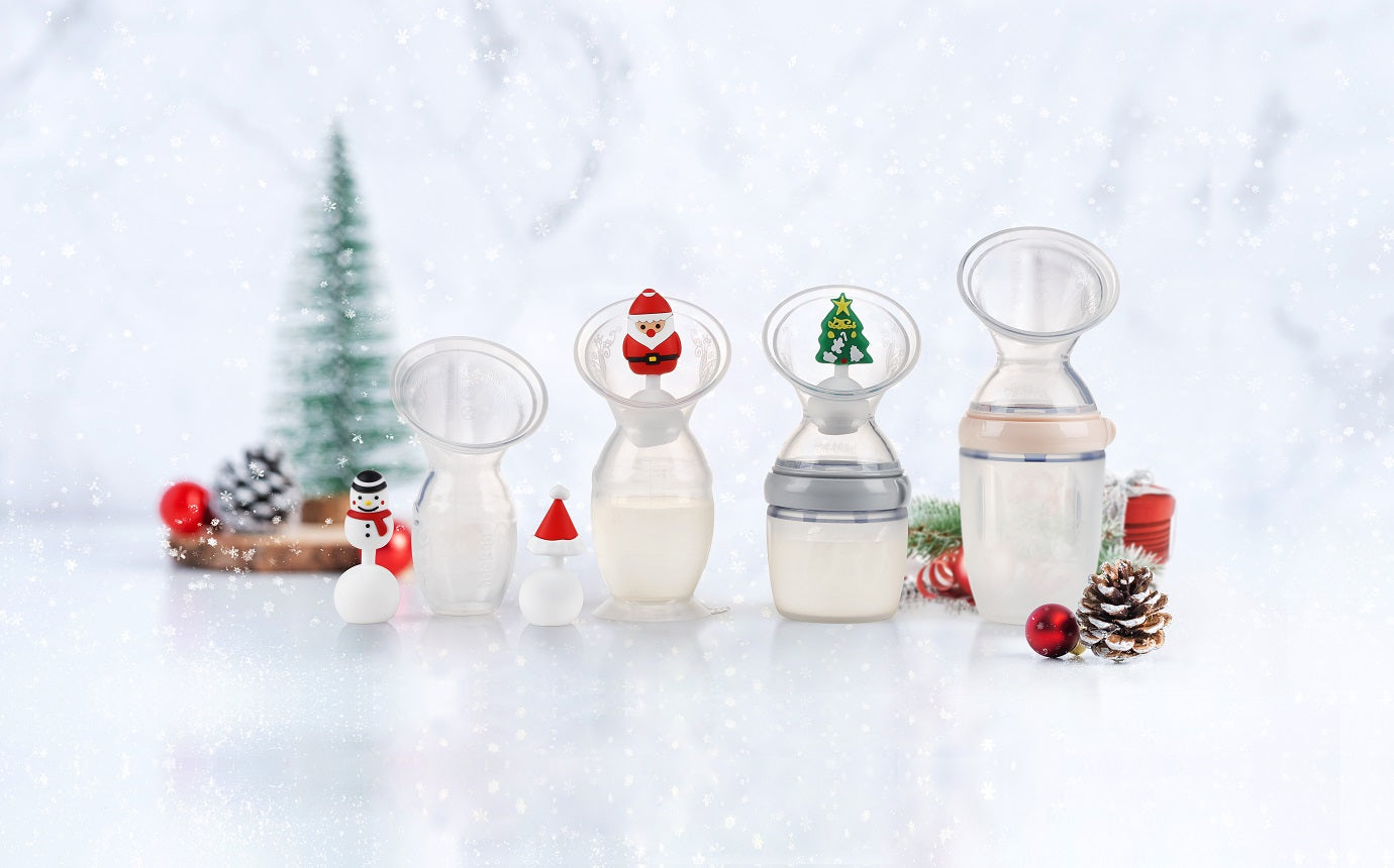 Haakaa Winter Holiday Silicone Breast Pump Stopper Gift Set 4 Pk (limited Edition)