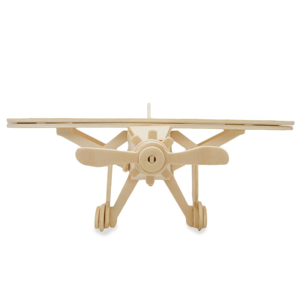 High Wing Propeller Airplane Model Kit Wooden 3d Puzzle