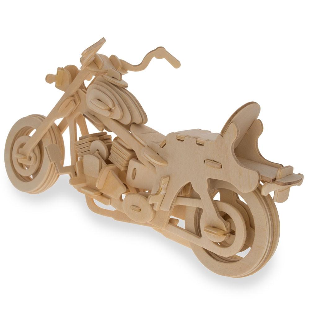 Motorcycle Model Kit Wooden 3d Puzzle