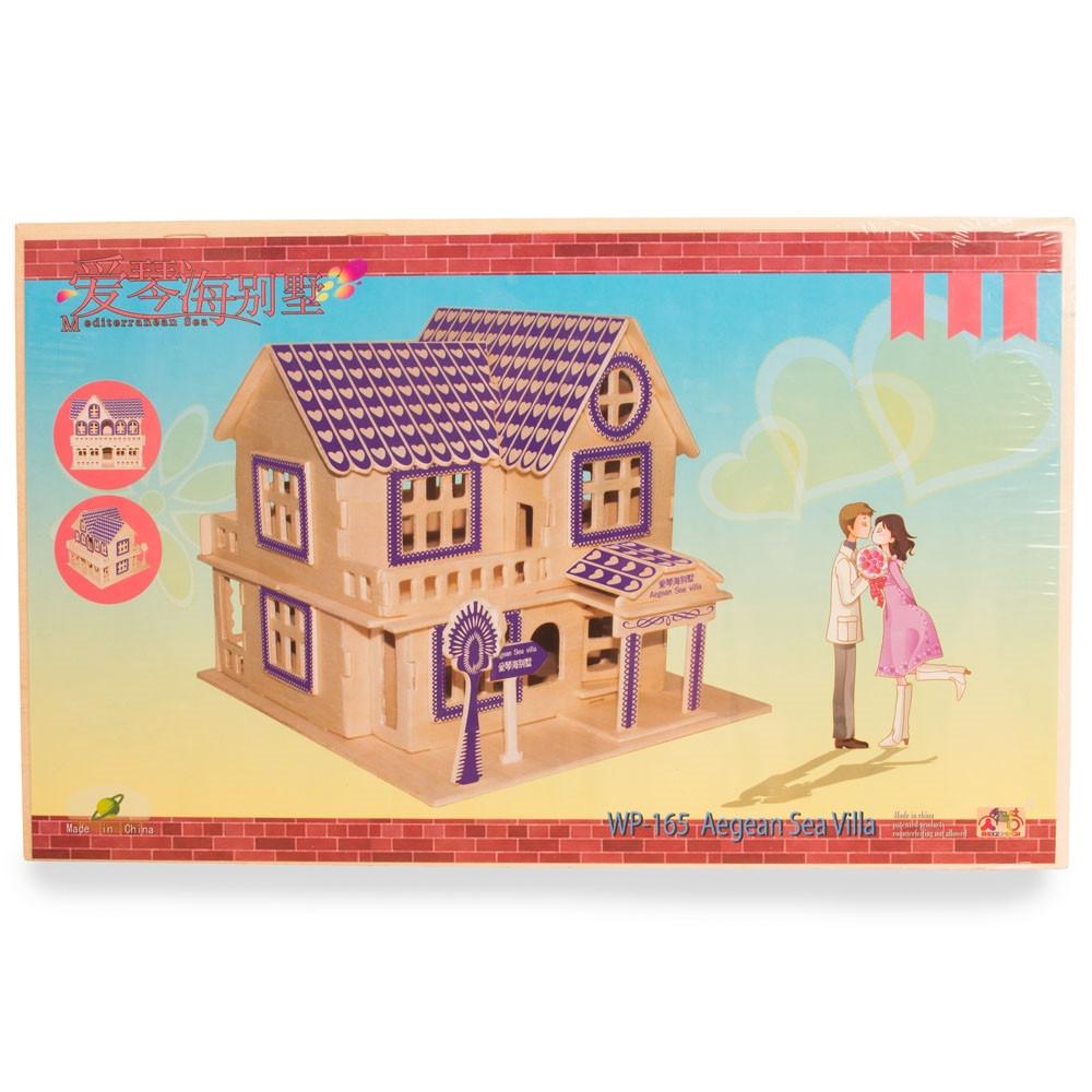 Family Home House Building Model Kit Wooden 3d Puzzle