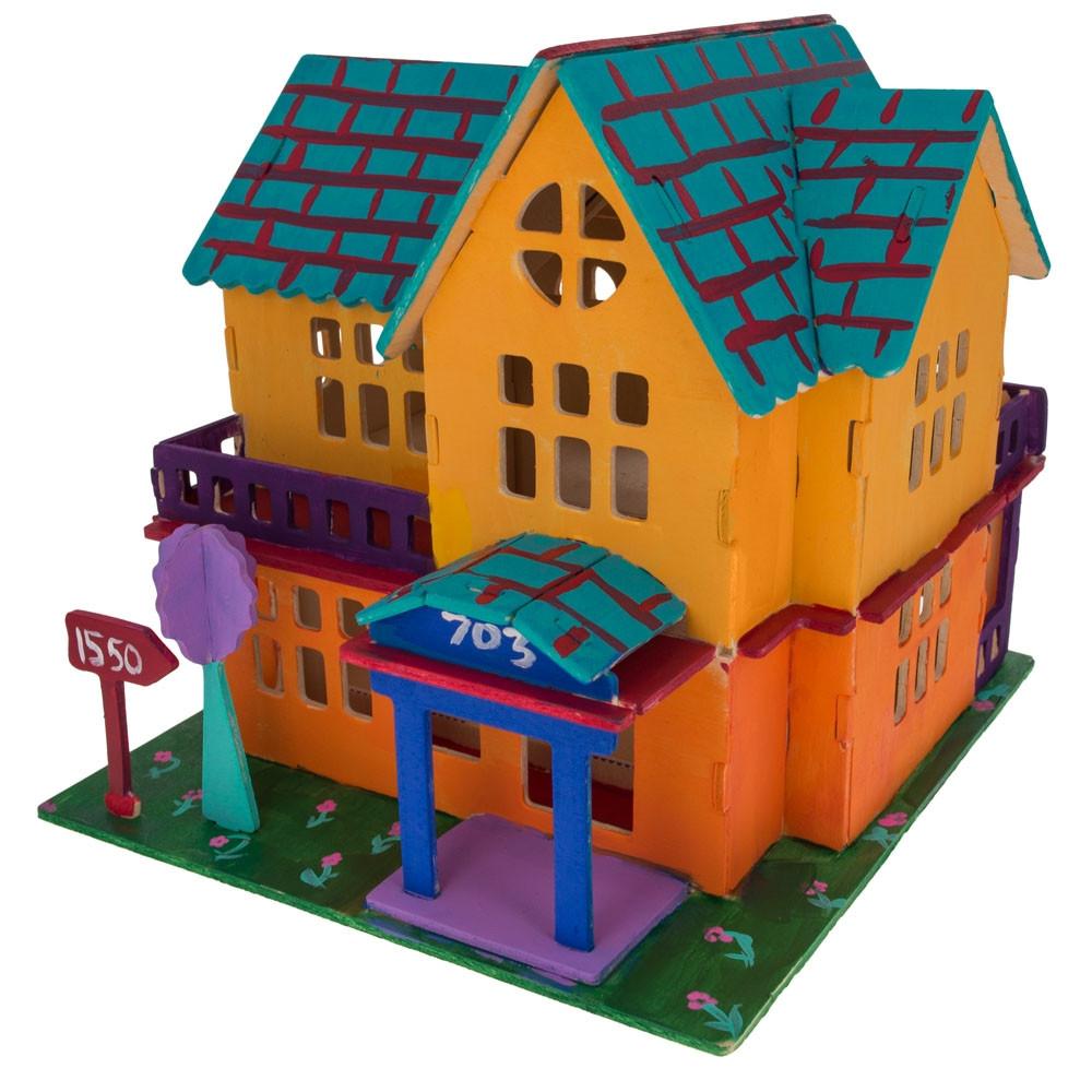 Family Home House Building Model Kit Wooden 3d Puzzle