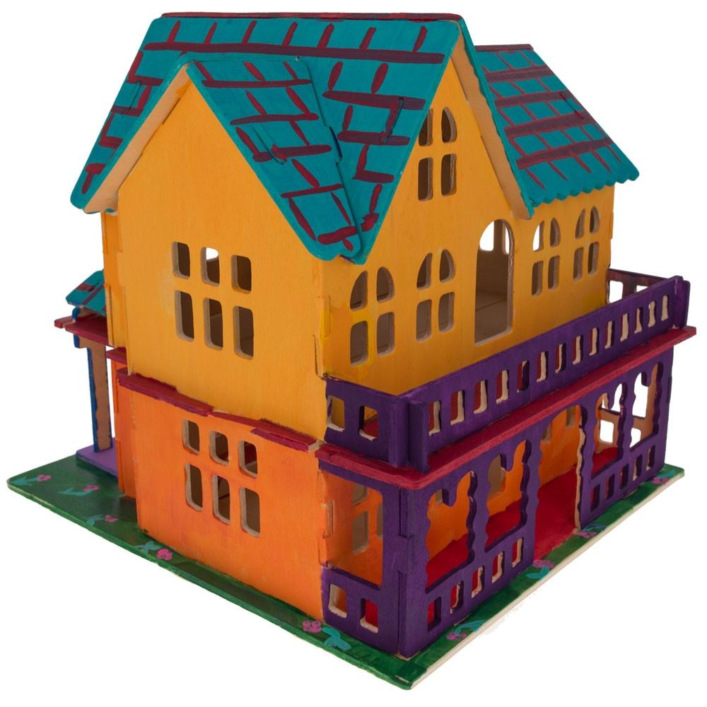 Family Home House Building Model Kit Wooden 3d Puzzle