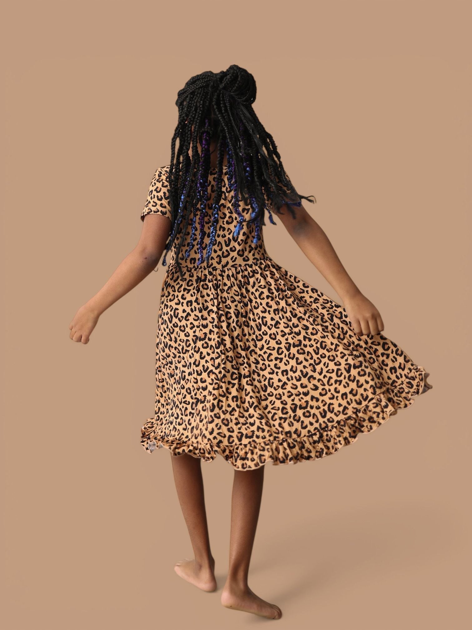 Leopard Dream Ruffle Dress