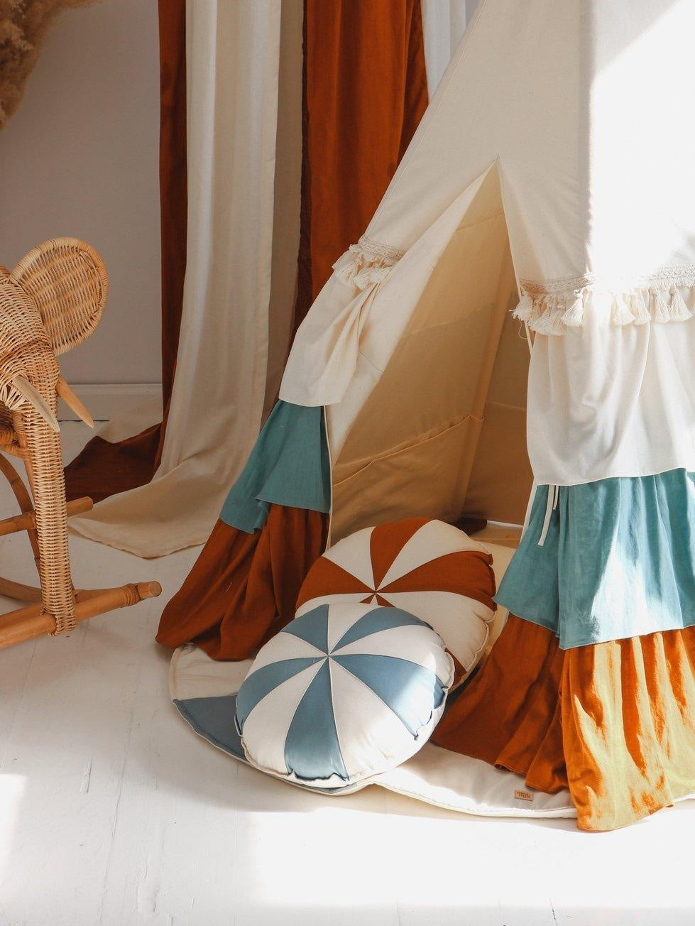 Circus Teepee Tent With Frills