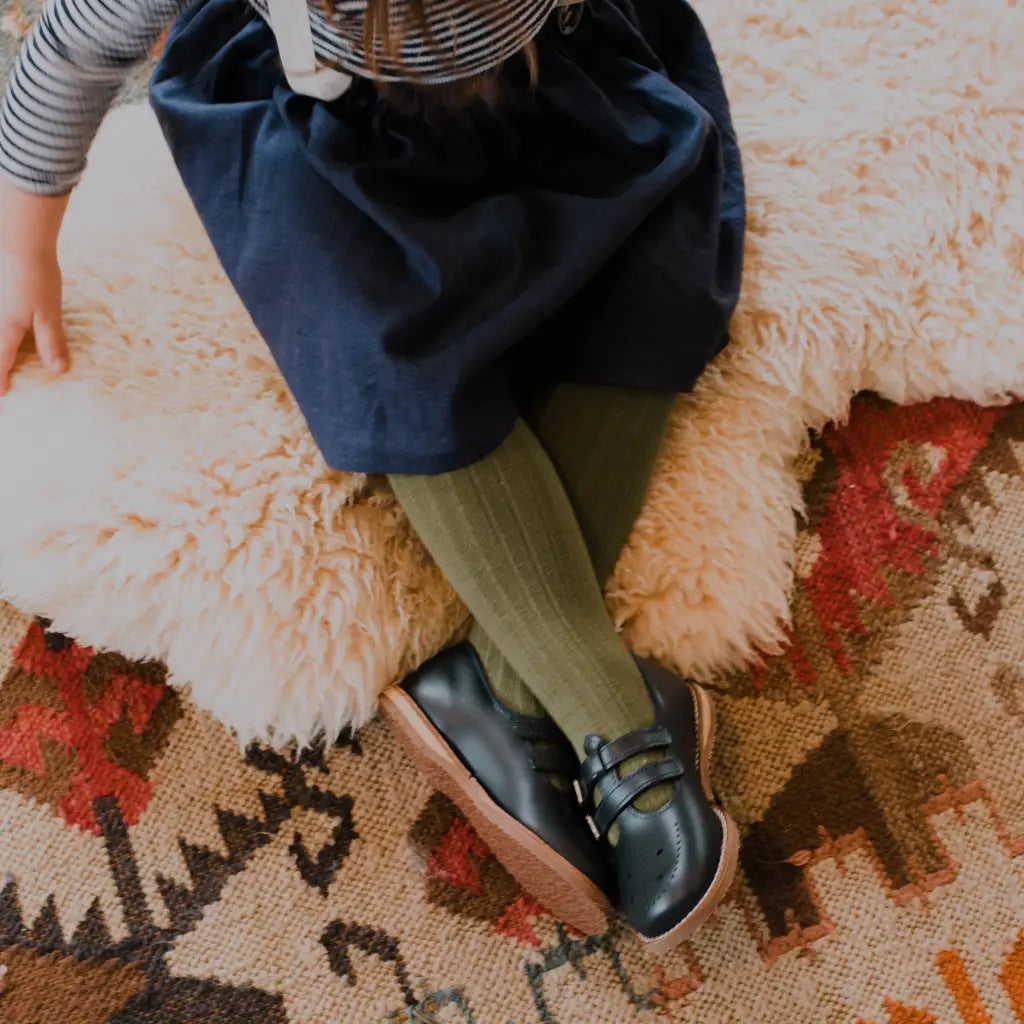 Claire T-strap - Navy