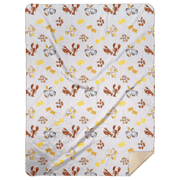 Clam Bake Plush Throw Blanket 60x80