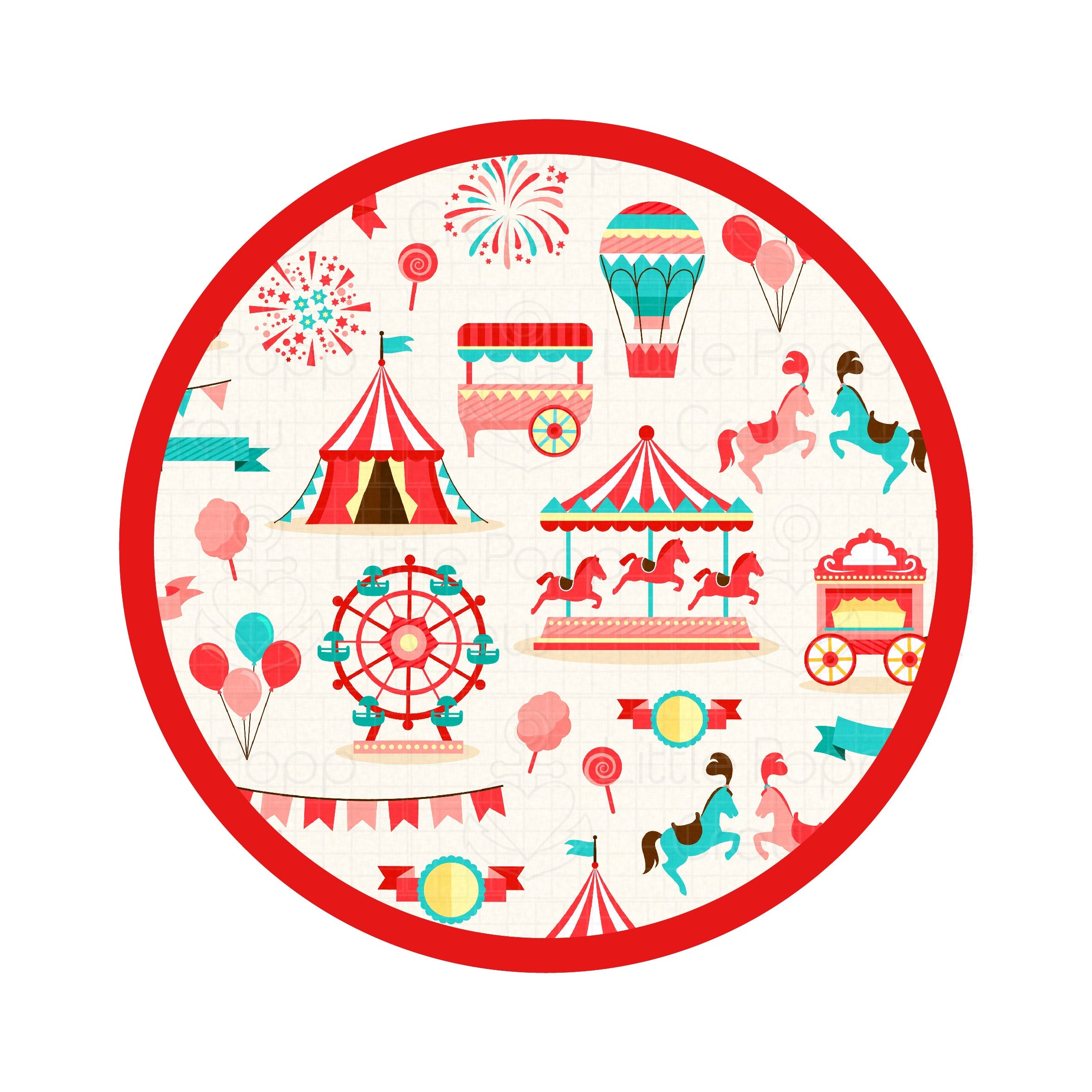 Classic Carnival | Mini Quilted Bamboo Baby Blanket