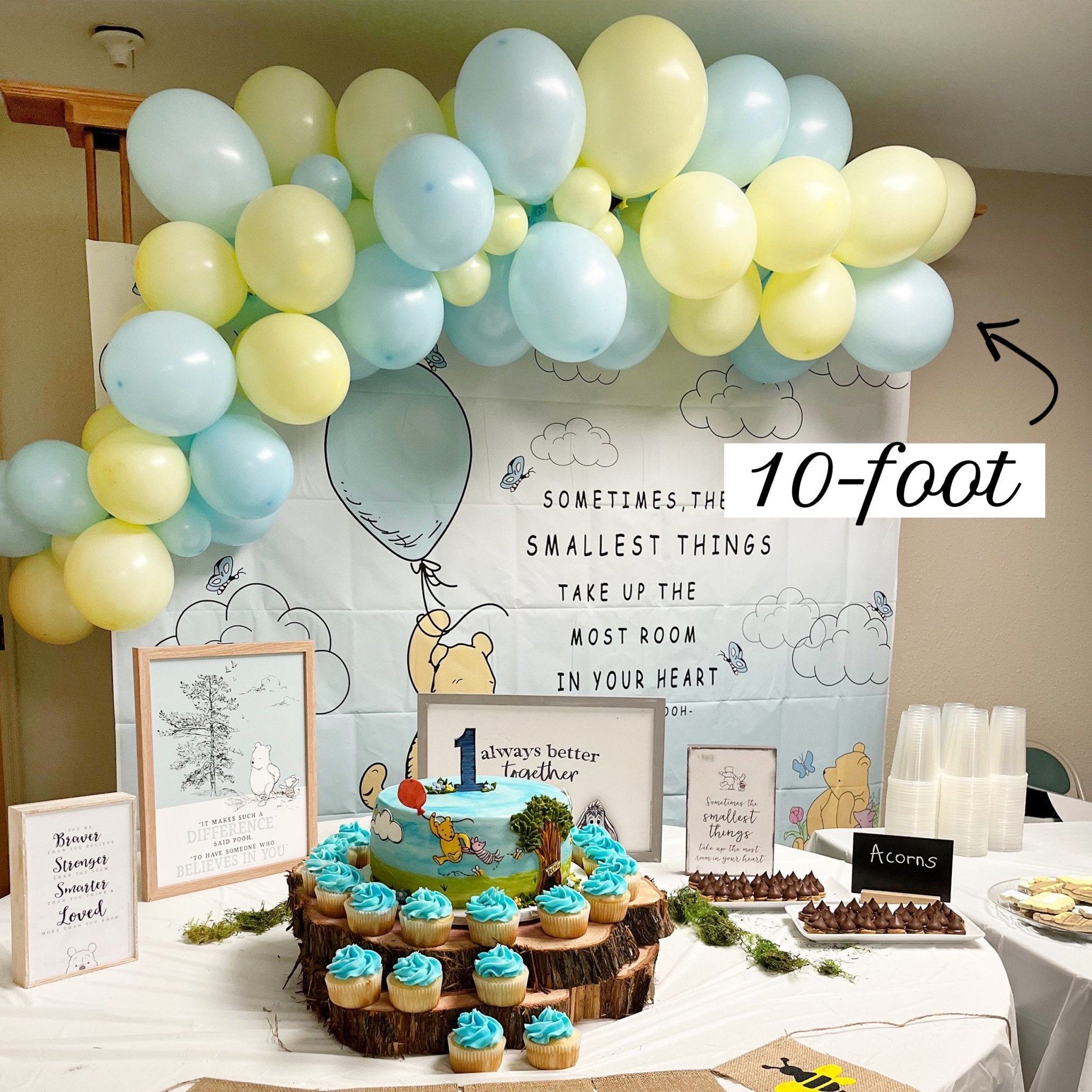Pastel Blue & Yellow Balloon Garland Kit