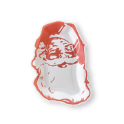 Classic Retro Santa Christmas Paper Plate