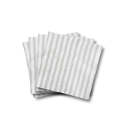 Classic Stripe Light Gray Large Napkin (set Of 16)