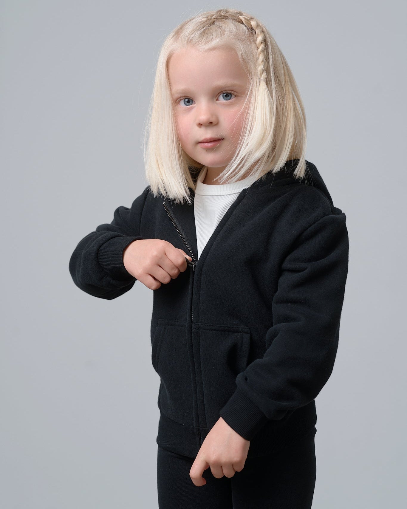 Classic Zip Hoodie - Black