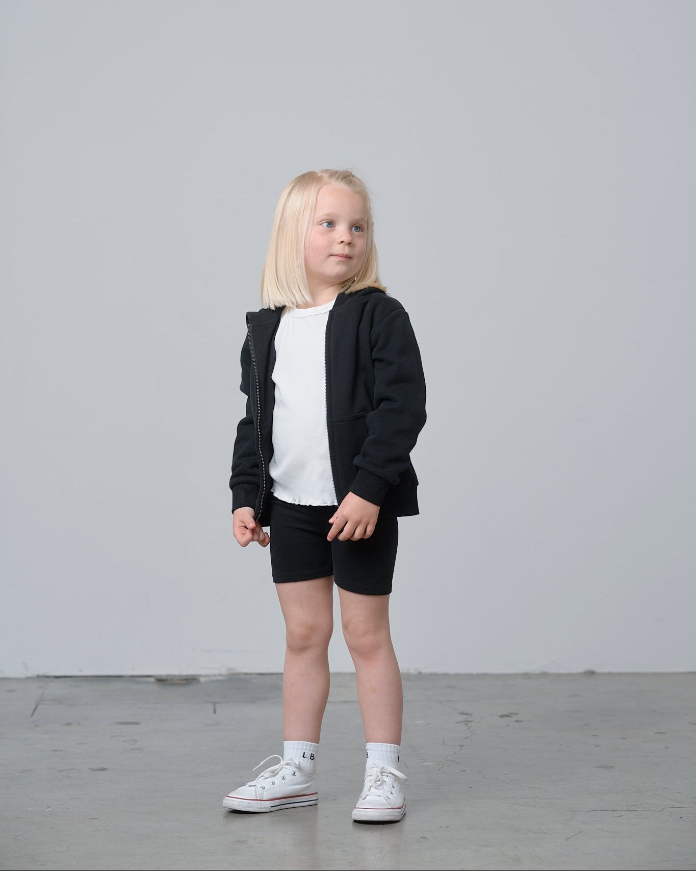 Classic Zip Hoodie - Black