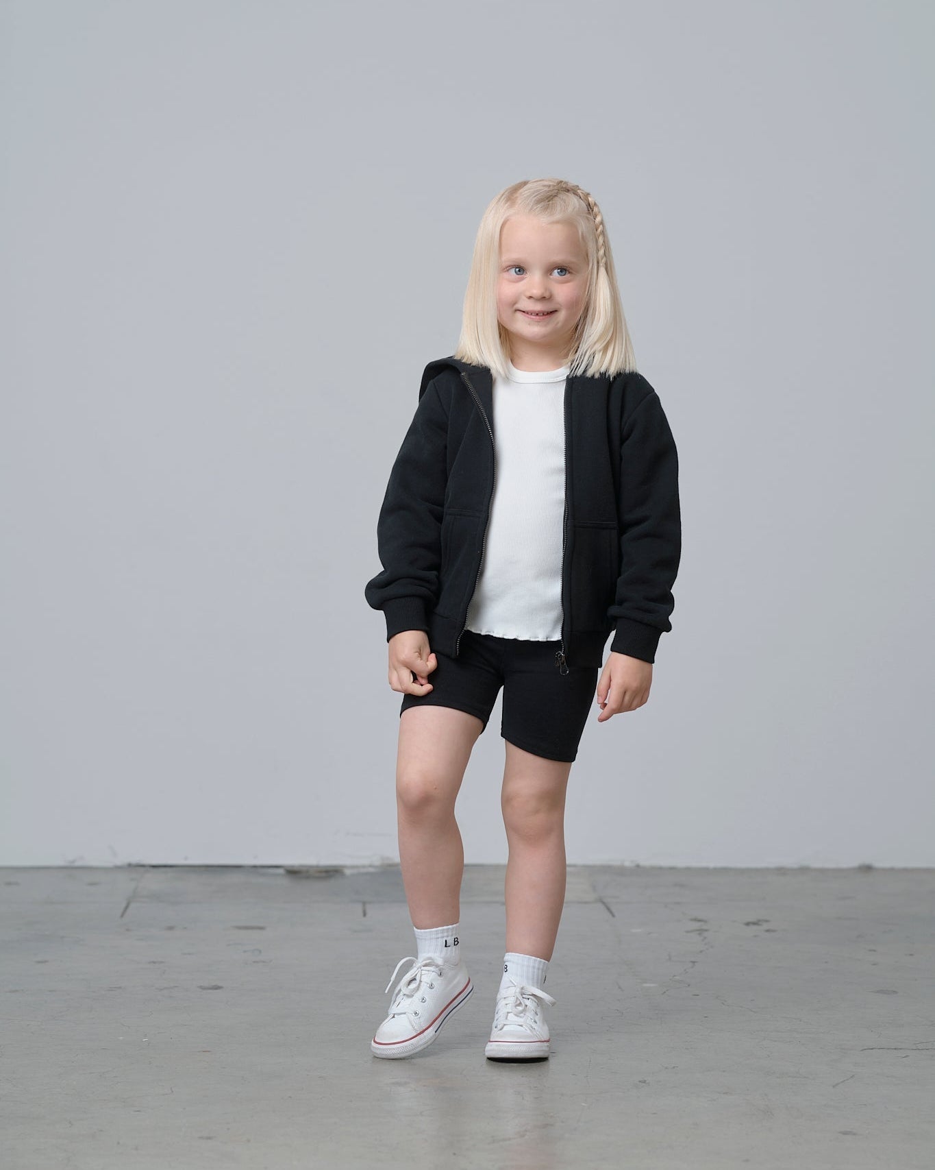Classic Zip Hoodie - Black