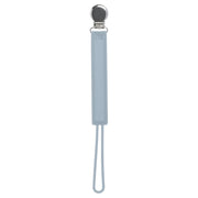 Classic Gray All Silicone One Piece Pacifier Clip