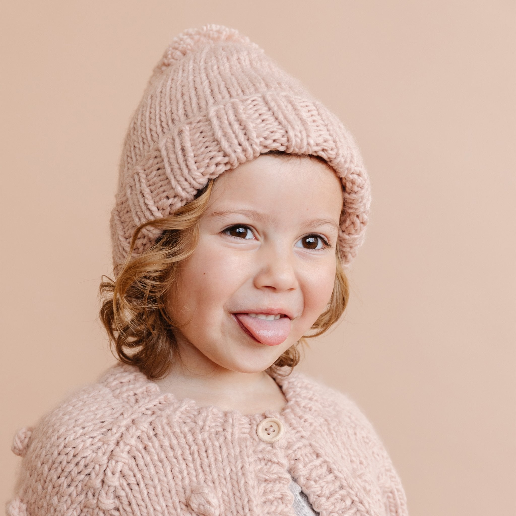 Classic Pom Hat, Blush