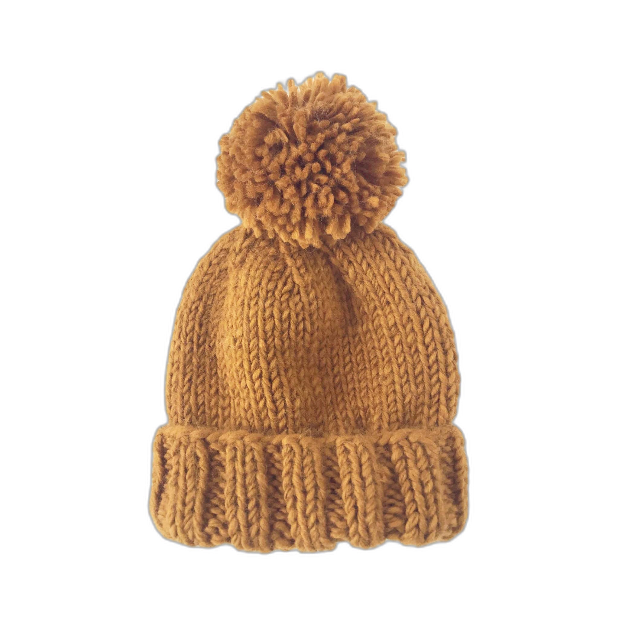 Classic Pom Hat, Mustard