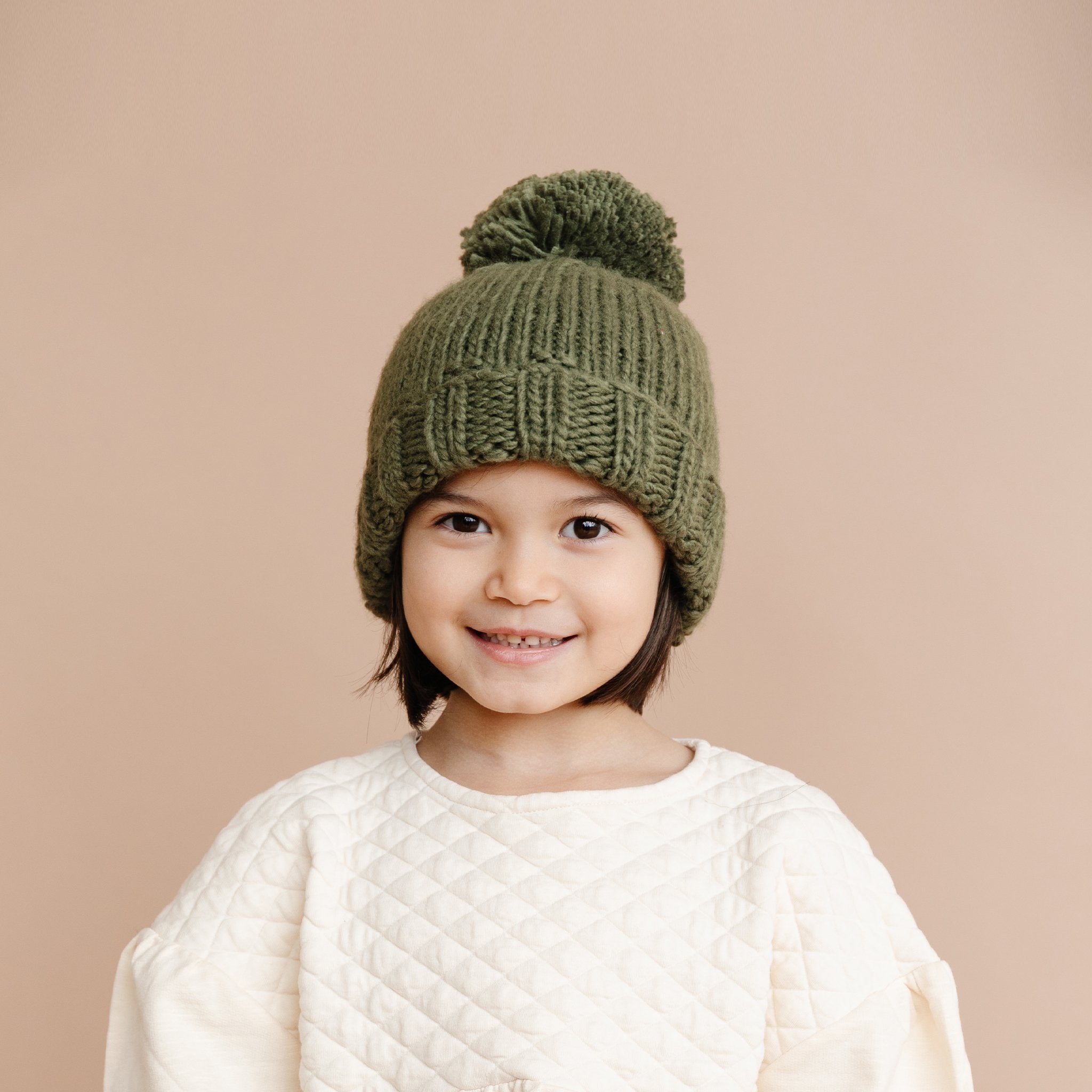 Classic Pom Hat, Olive