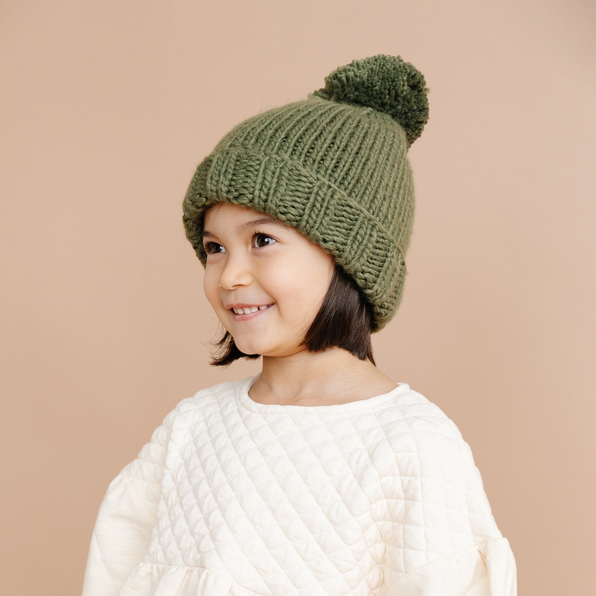 Classic Pom Hat, Olive