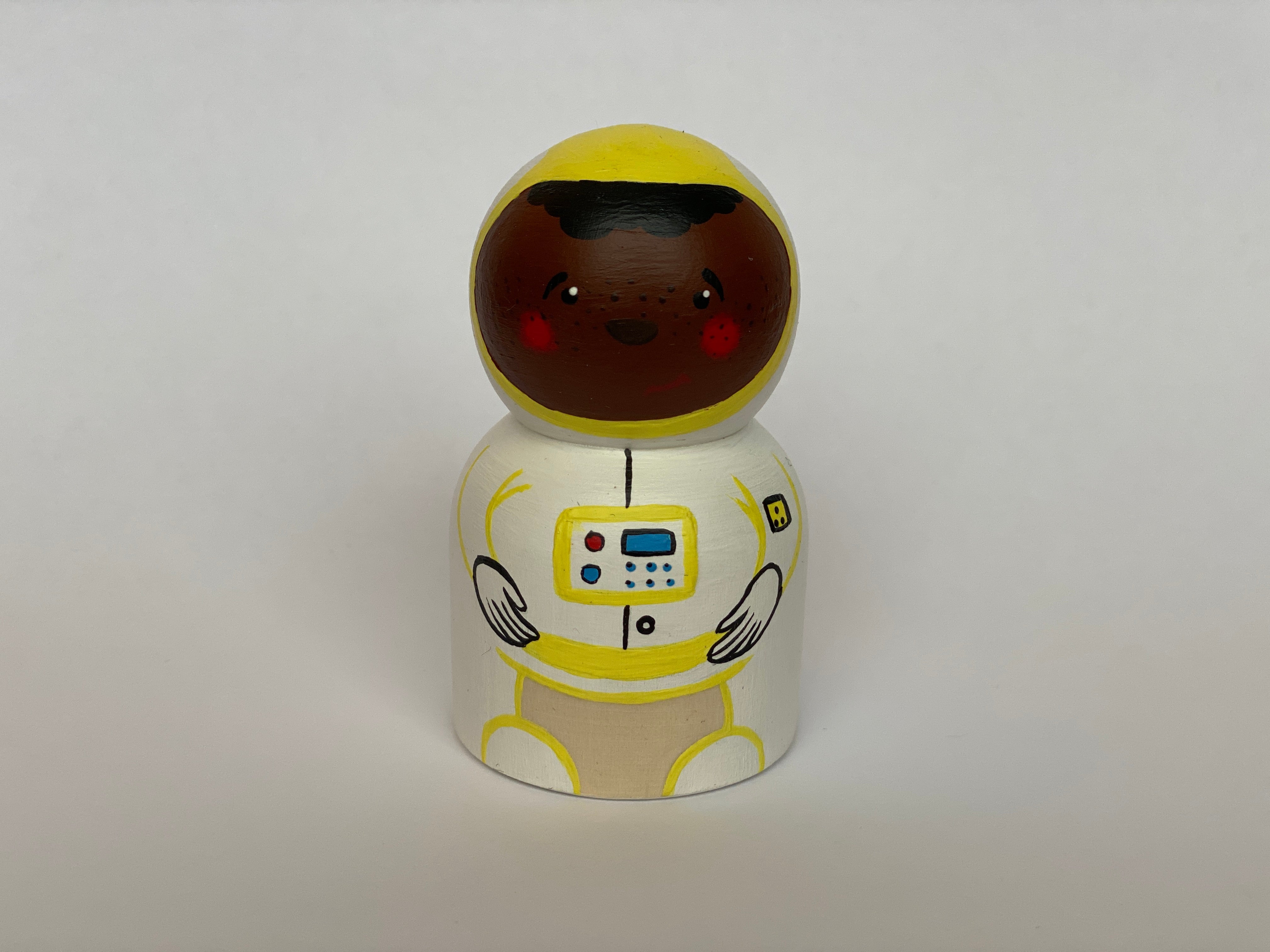 Handmade Wooden Rocket Astronaut