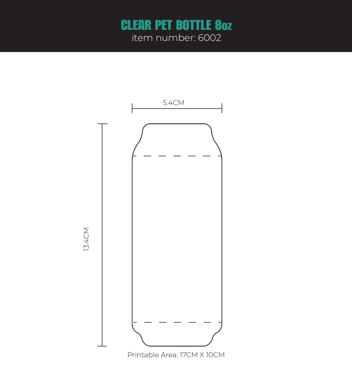Clear Beverage Can 8 Oz