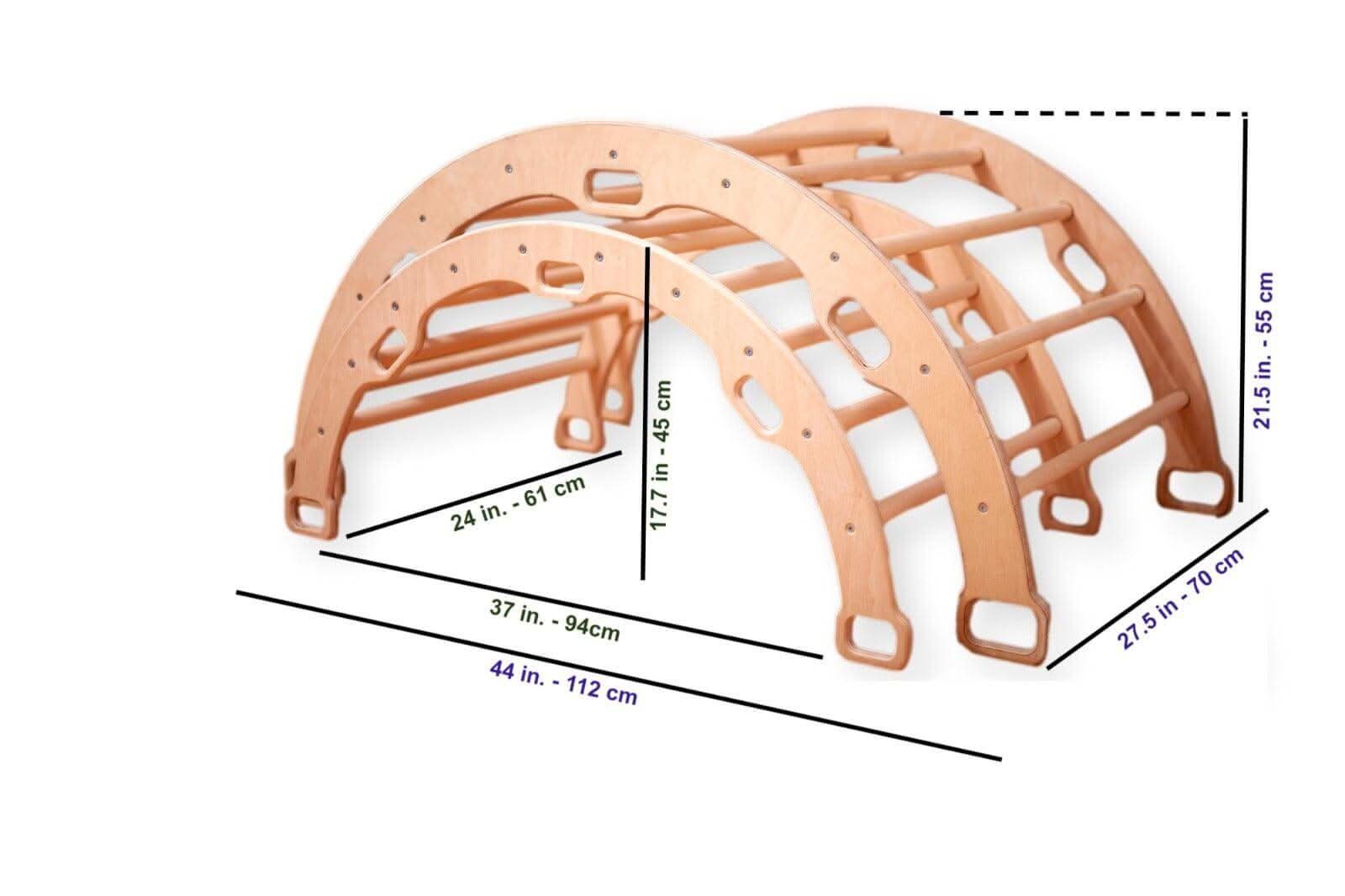 Montessori Climber Set: Arch, Rocker, Ramp, And Pillow Options