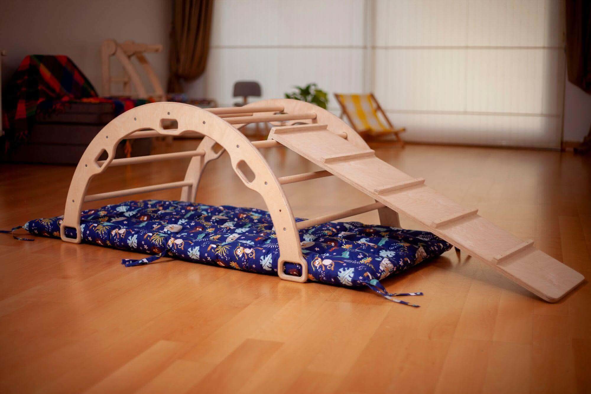Montessori Climber Set: Arch, Rocker, Ramp, And Pillow Options