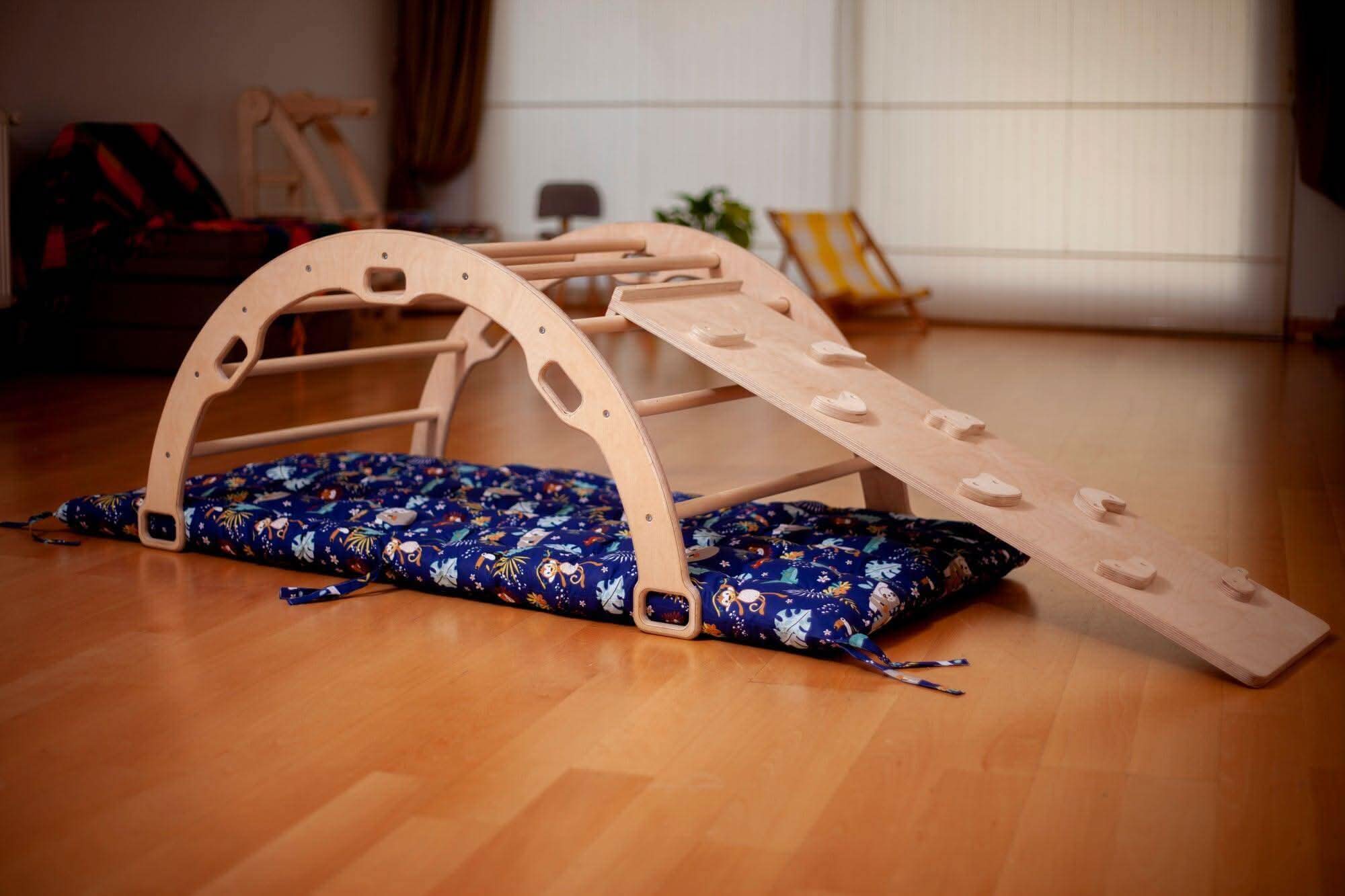 Montessori Climber Set: Arch, Rocker, Ramp, And Pillow Options