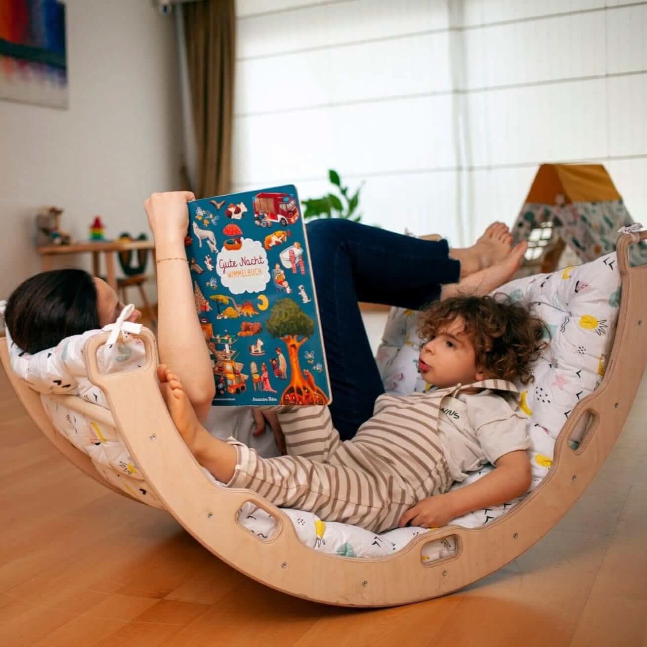 Climbing Arch With Flamingo Pillow | Montessori Play Set