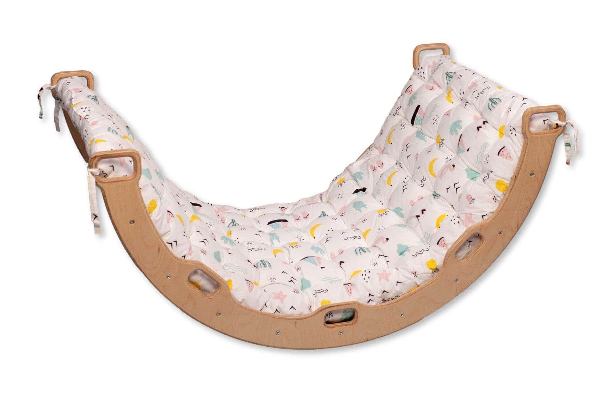 Climbing Arch With Flamingo Pillow | Montessori Play Set