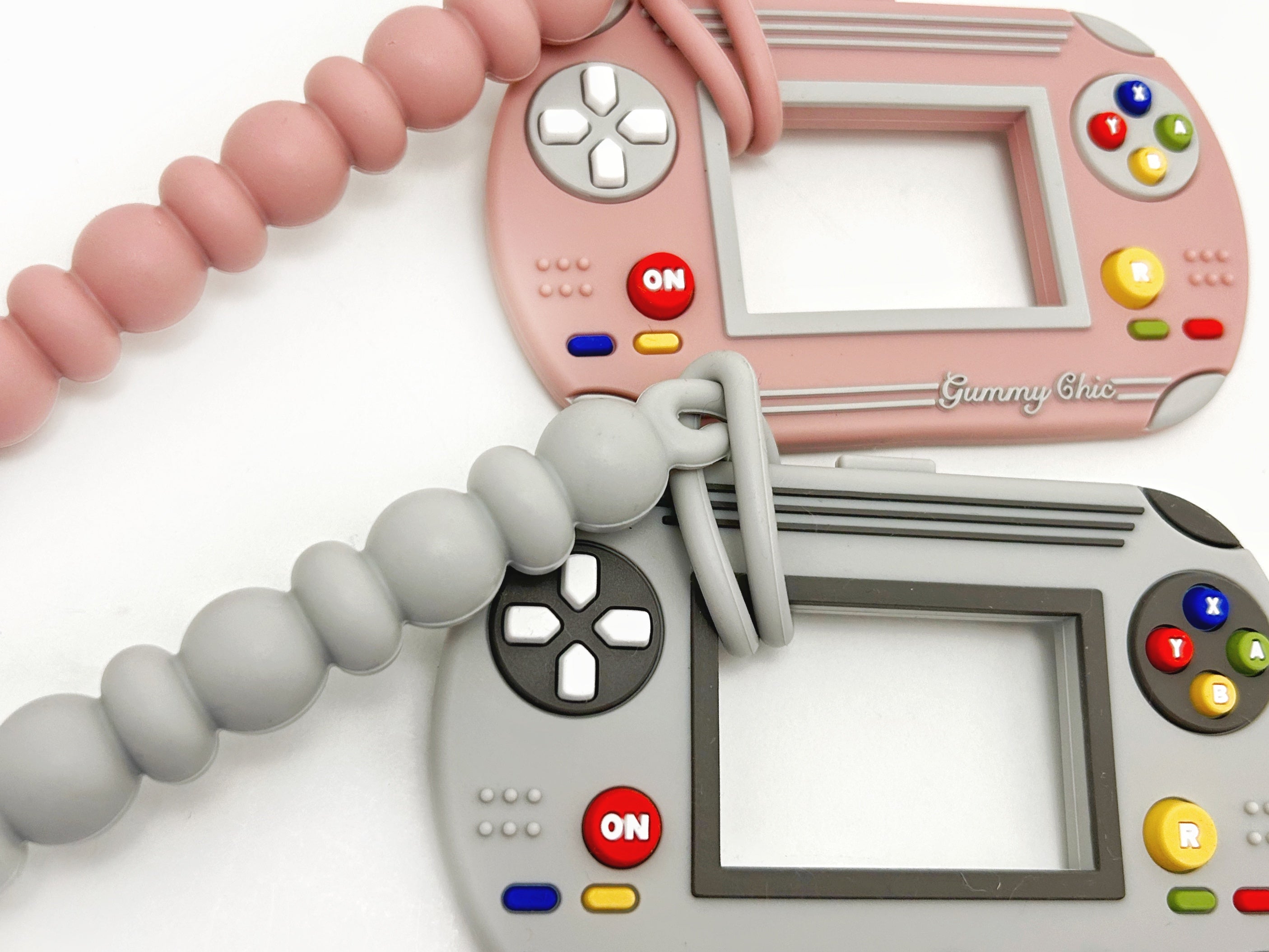 Handheld Video Game Silicone Teether: Nostalgic & Safe Choice