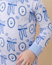 Bamboo Two Piece Set | Blue Bow