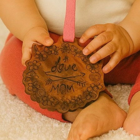 Wood Stroller Toy | Love Mom