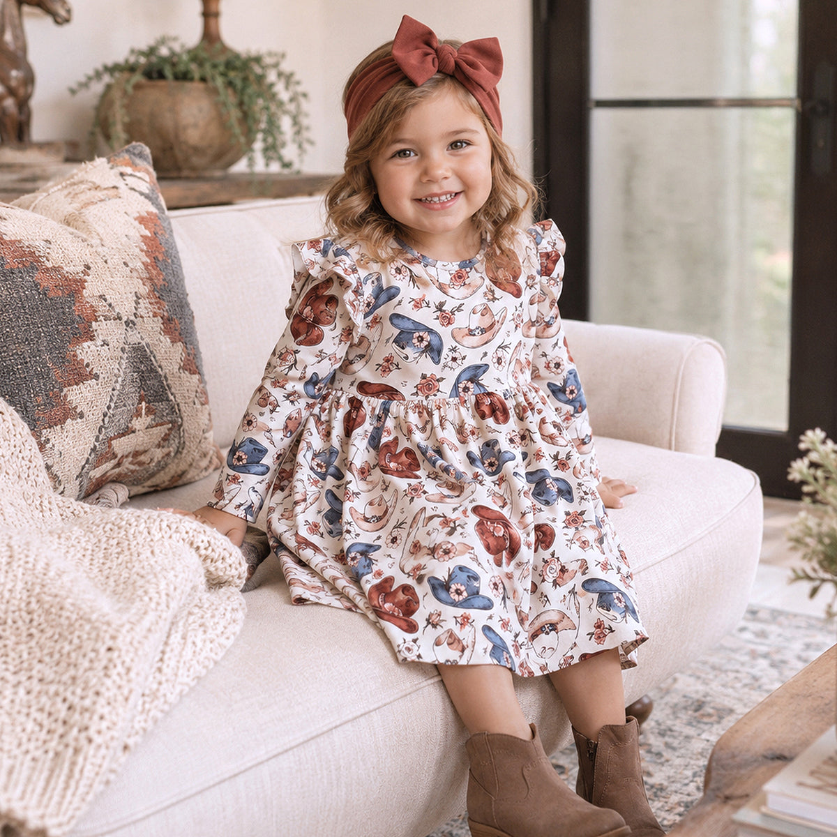 Wildflower Rodeo Cowgirl Dress - Bamboo