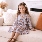 Forest Frolic Twirl Dress - Bamboo Fall Girls Outfit