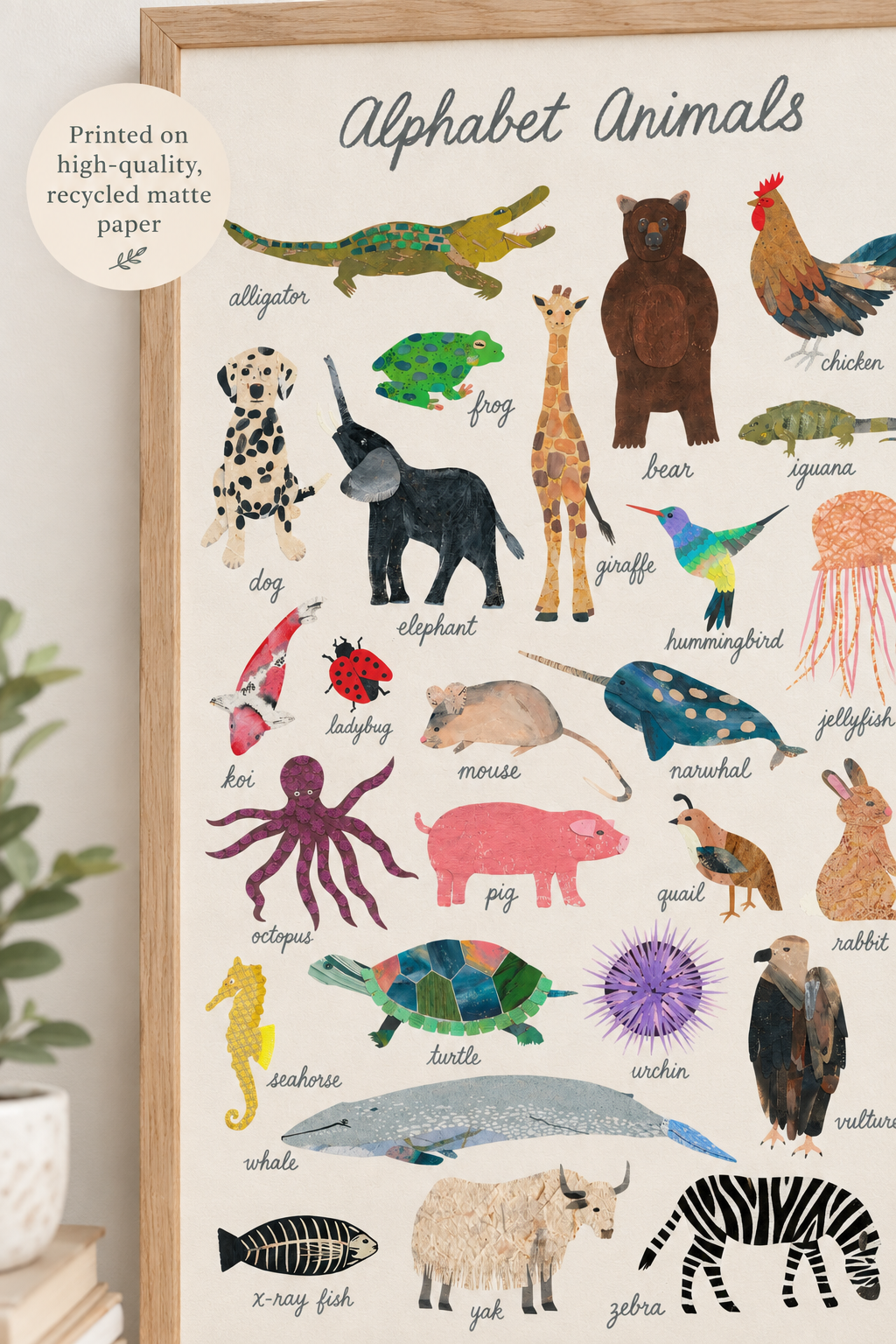 Art Print: Alphabet Animals