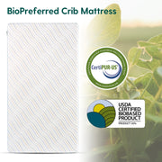 Cloud 4 Usda Bio Preferred Crib And Toddler Mattress With Soybean Fiber Mattress Cover