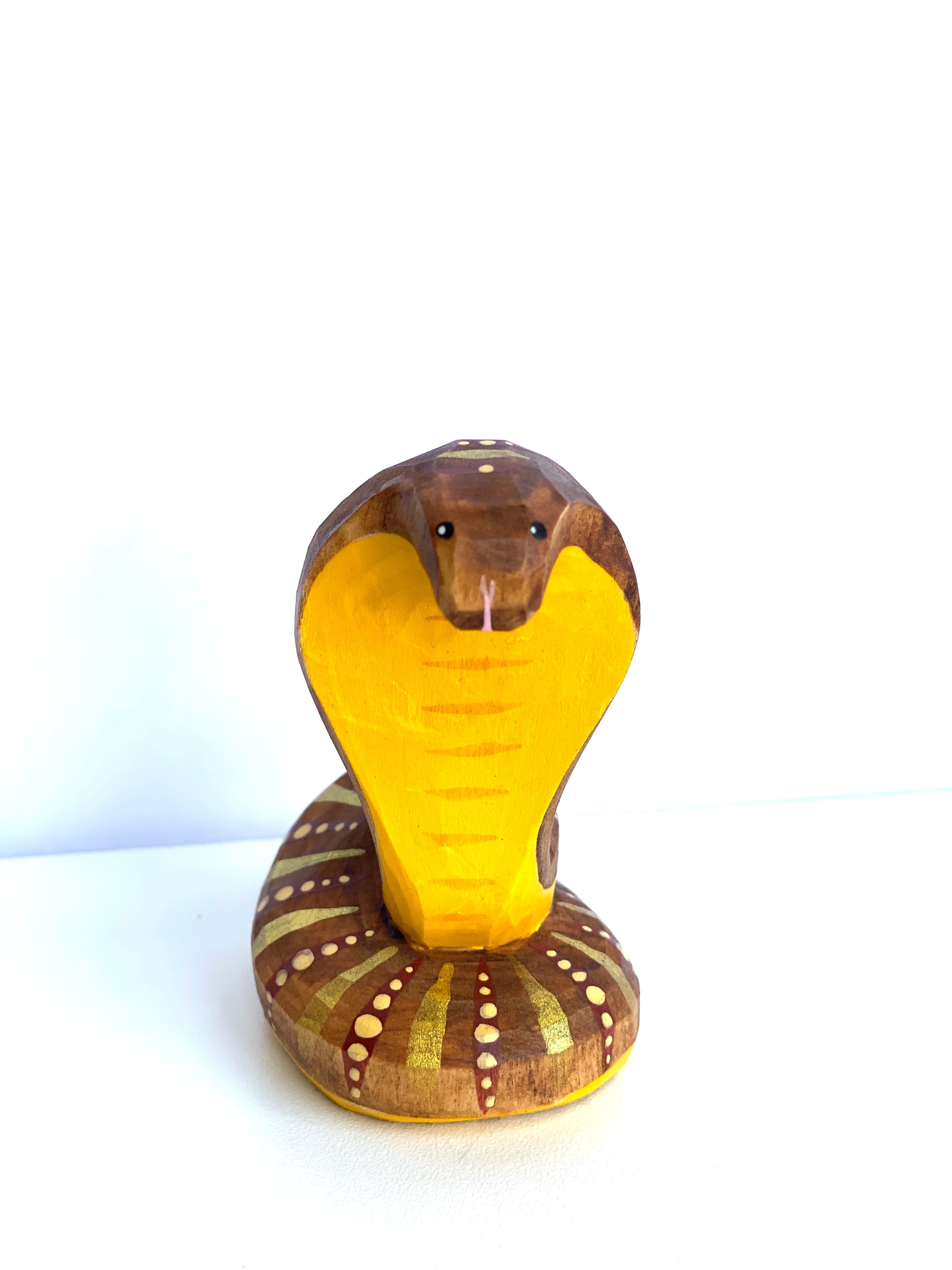 Wood Snake Cobra Toy