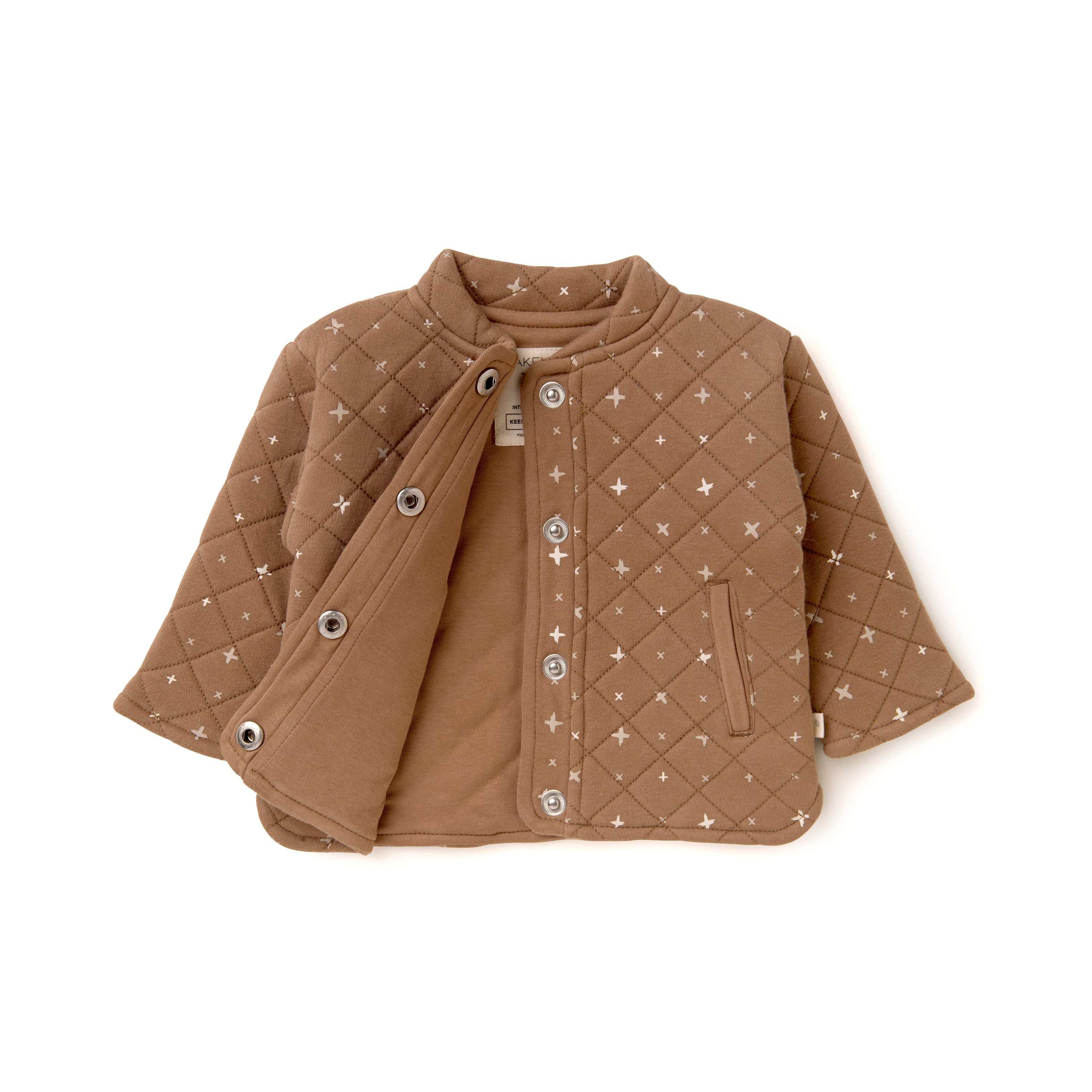 Organic Merino Wool Buttoned Jacket - Sparkle