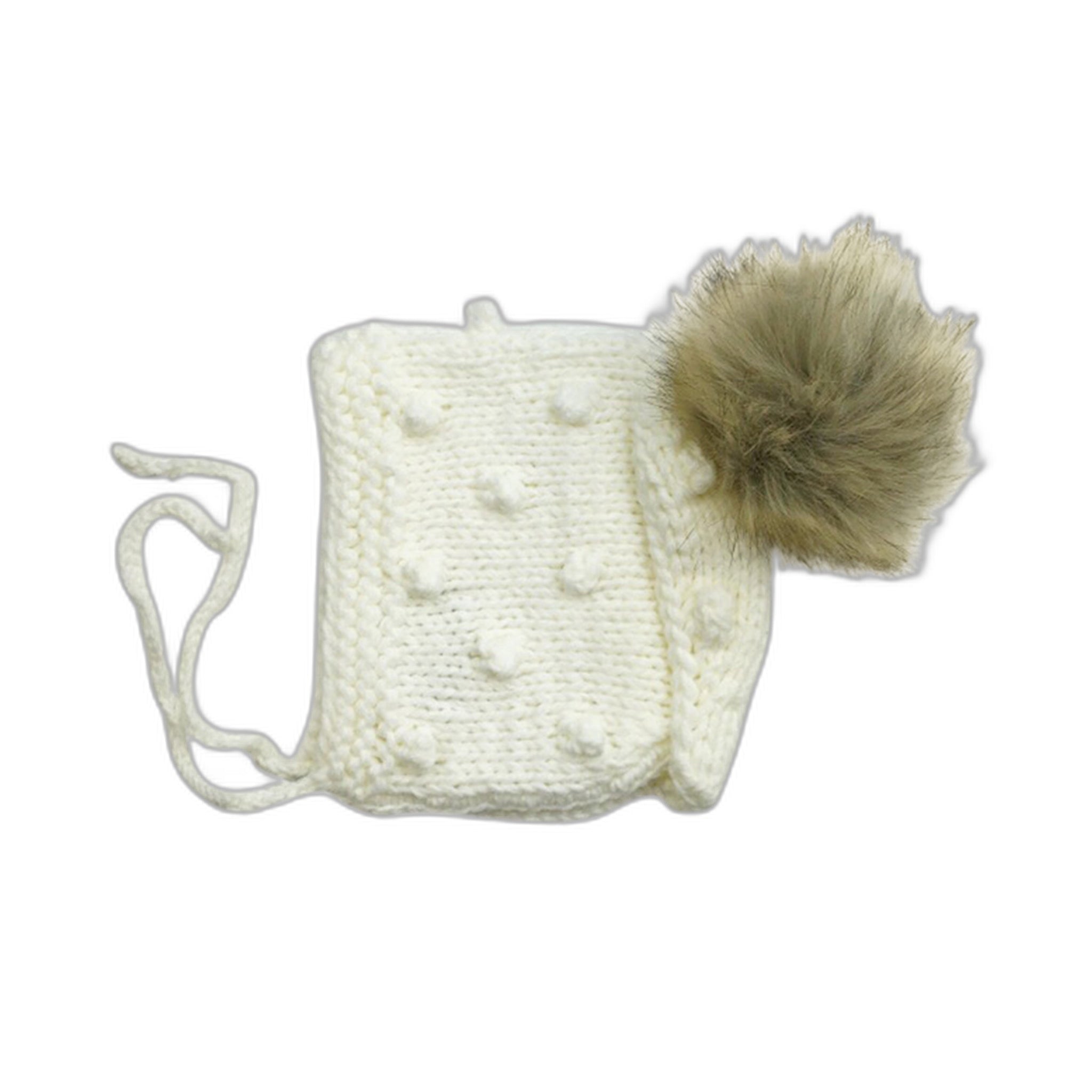 Coco Bonnet With Pom, Ivory