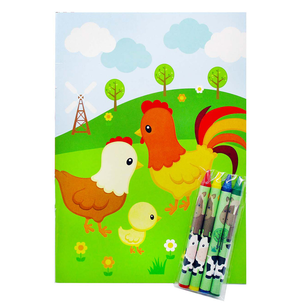 Farm Animals Coloring Books - Set Of 6 Or 12