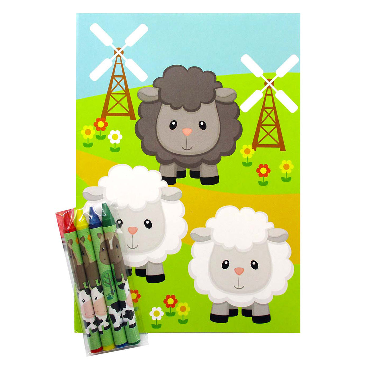 Farm Animals Coloring Books - Set Of 6 Or 12