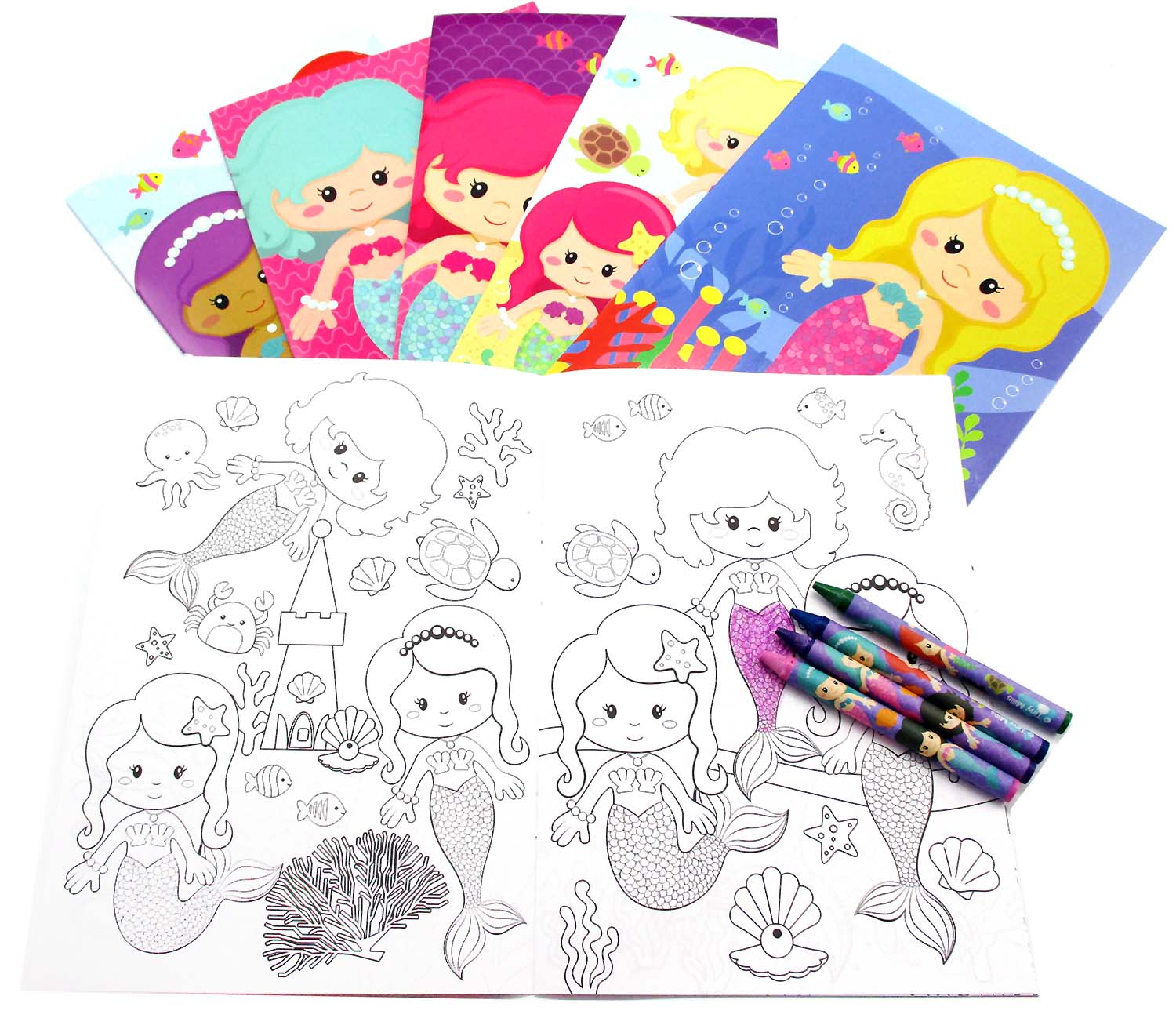 Mermaids Coloring Books - Set Of 6 Or 12
