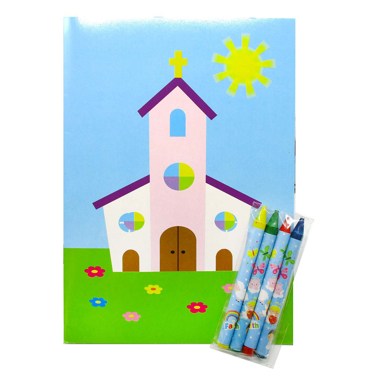 Religious Coloring Books - Set Of 6 Or 12